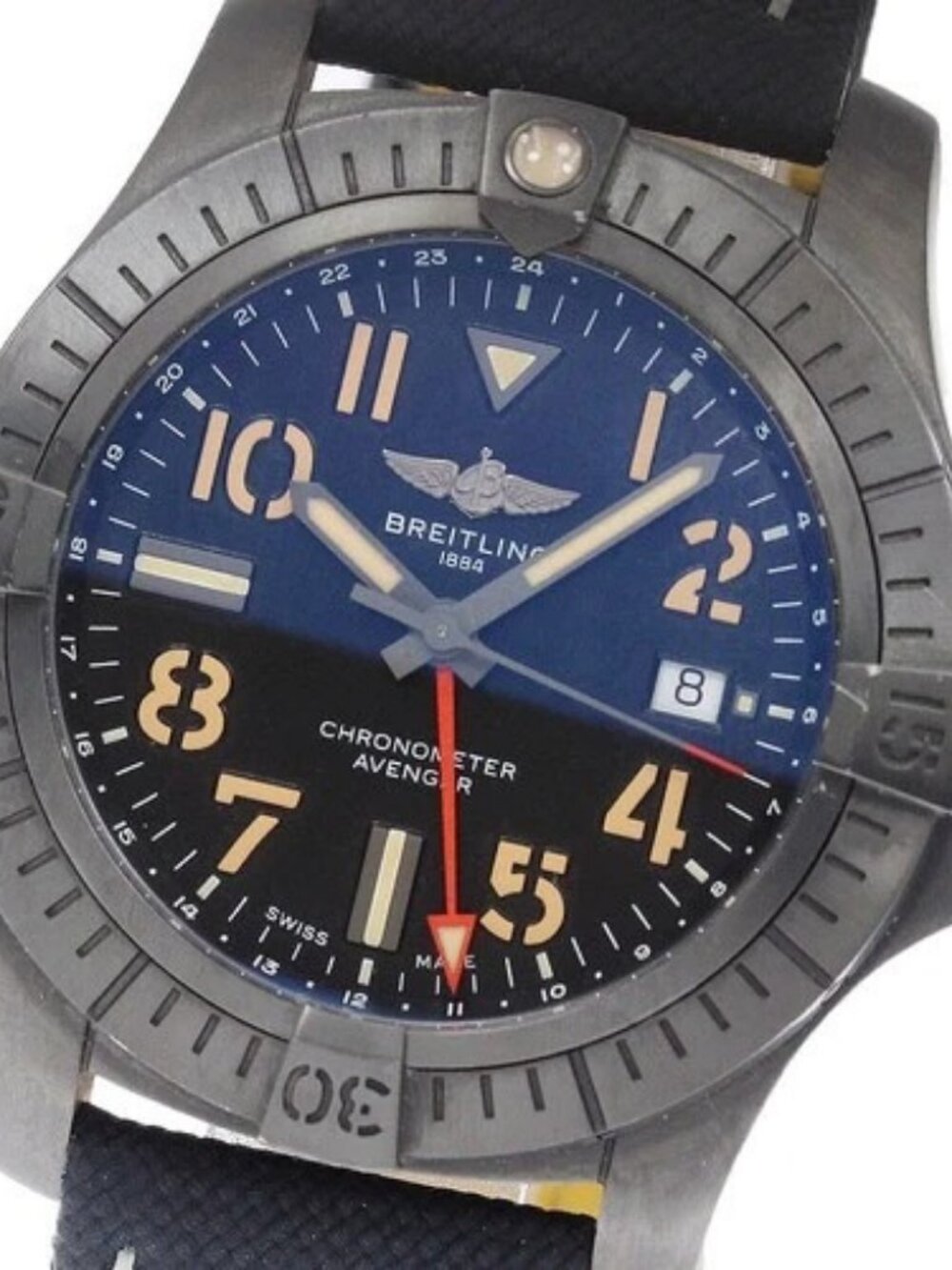 BREITLING Avenger GMT 45 Night Mission V32395 black Dial Automatic Men's_966313
